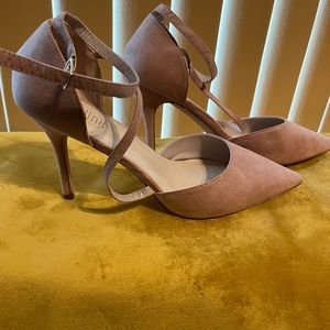 Pink strap high heels size 10